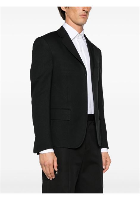 Black open-front twill blazer - men RANDOM IDENTITIES | RAN03J1021